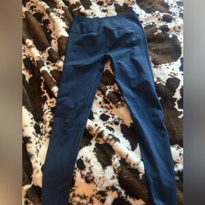 Women’s Navy Blue Leggings Scrunch Butt